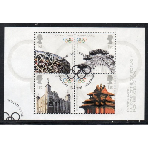 Great Britain Scott 2593 2008 Beijing & London Olympics stamp sheet used