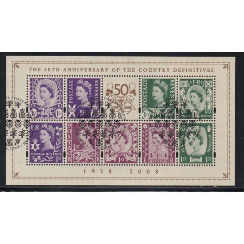 Great Britain Scott 2600 2008 Country Definitive Stamp stamp sheet used