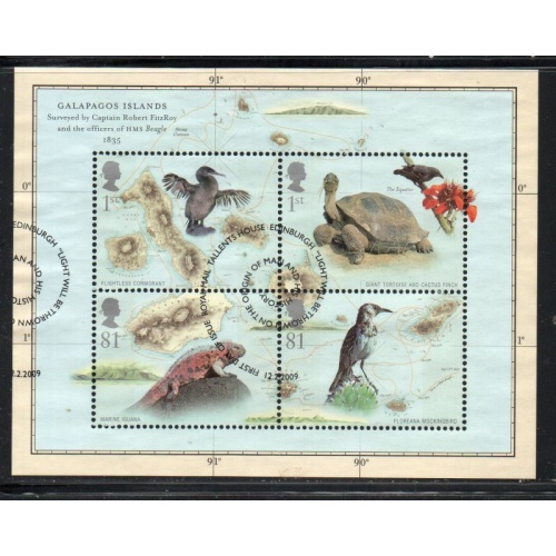 Great Britain Scott 2626 2009 Galapaglos Island Wildlife  stamp sheet used