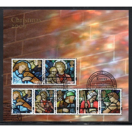 Great Britain Scott 2716 2009 Christmas  stamp sheet used