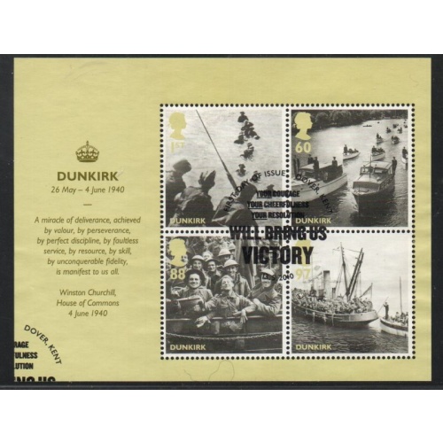Great Britain Scott 2806a 2010 Dunkirk WW II stamp sheet used
