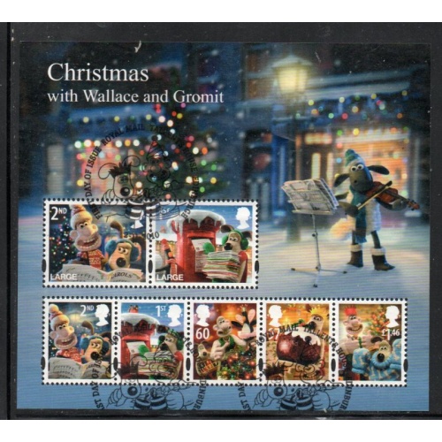 Great Britain Scott 2849 2010 Christmas stamp sheet used