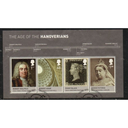 Great Britain Scott 2946 2011 Age of the Hanoverians stamp sheet used