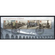 Great Britain Scott 3007 2012 Scotland Steam Locomotives stamp sheet used