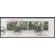 Great Britain Scott 3043 2012 Charles Dickens stamp sheet used