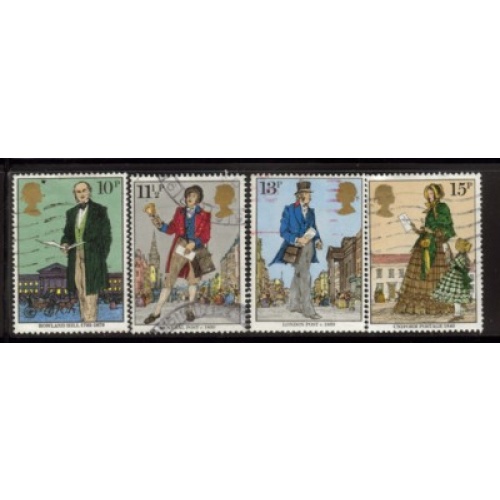 Great Britain Sc 871-874 1979 Sir Rowland Hill stamp set used