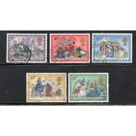 Great Britain Sc 879-883 1979 Christmas stamp set used