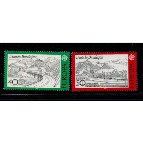 Germany Sc 1248-1249 1977 Europa stamp set mint NH