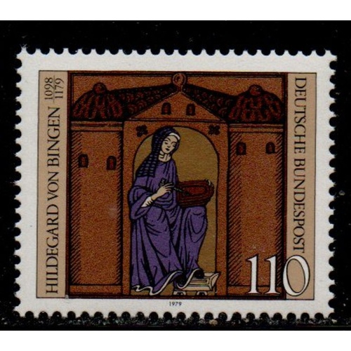 Germany Sc 1298 1979 Hildegard von Bingen stamp mint NH