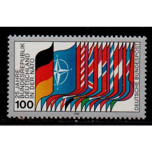 Germany Sc 1322 1980 NATO Membership Anniversary stamp mint NH
