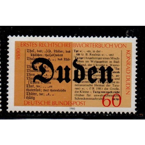 Germany Sc 1325 1980 Duden Dictionary stamp mint NH