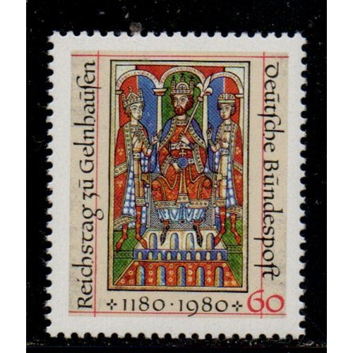 Germany Sc 1327 1980 Emperor Frederick I stamp mint NH