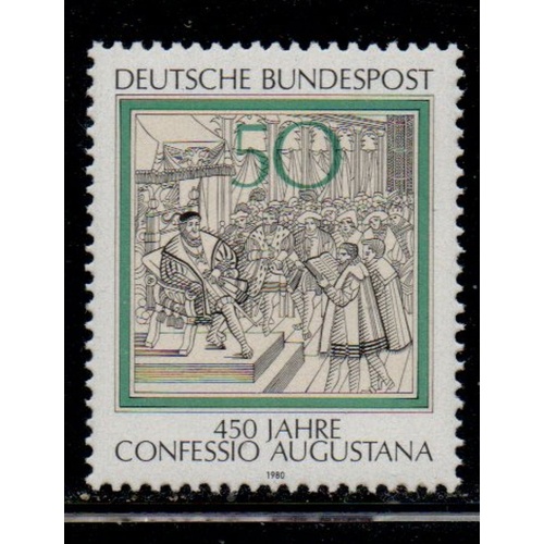 Germany Sc 1330 1980 Confession of Augsburg stamp mint NH