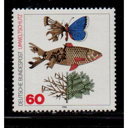 Germany Sc 1346 1981 Preservation of Environment  stamp mint NH
