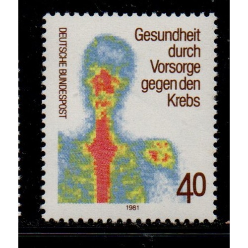 Germany Sc 1348 1981 Cancer Prevention  stamp mint NH