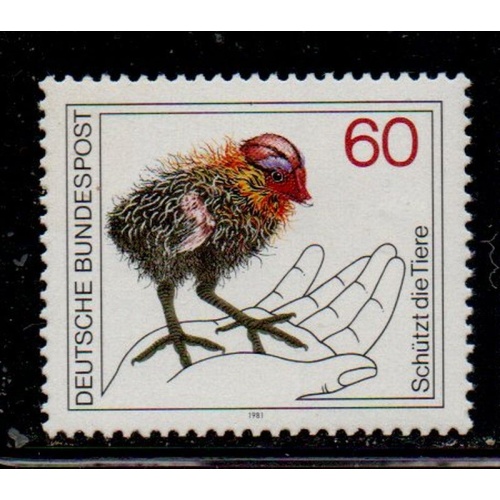 Germany Sc 1355 1981 Bird Wildlife Protection  stamp mint NH
