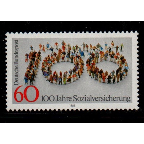 Germany Sc 1365 1981 Social Insurance stamp mint NH