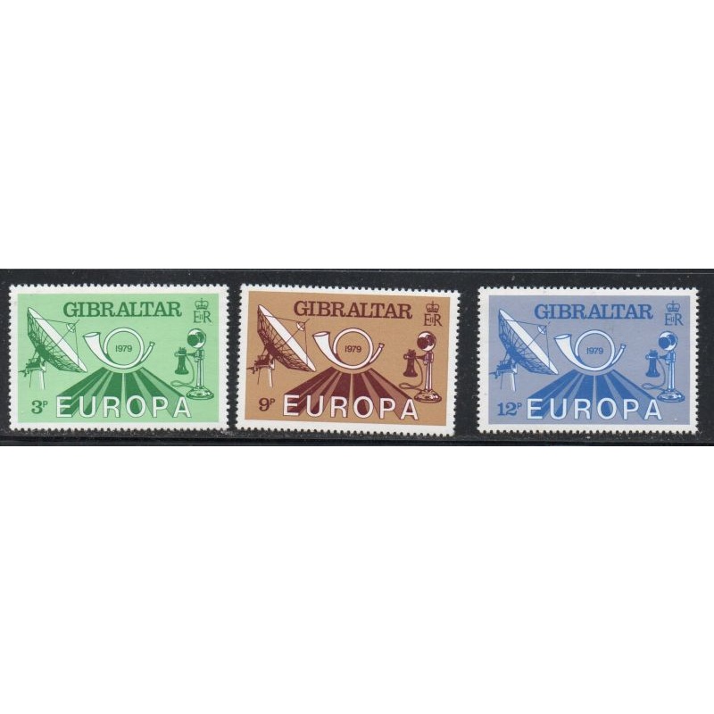 Gibraltar Sc 382-384 1979 Europa stamp set mint NH