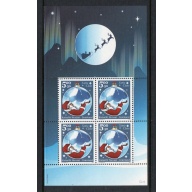 Greenland Sc B28a 2003 Santa Claus Map stamp sheet  mint NH