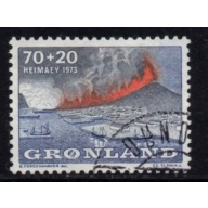 Greenland Sc B6 1973 Heimaey Volcano stamp used