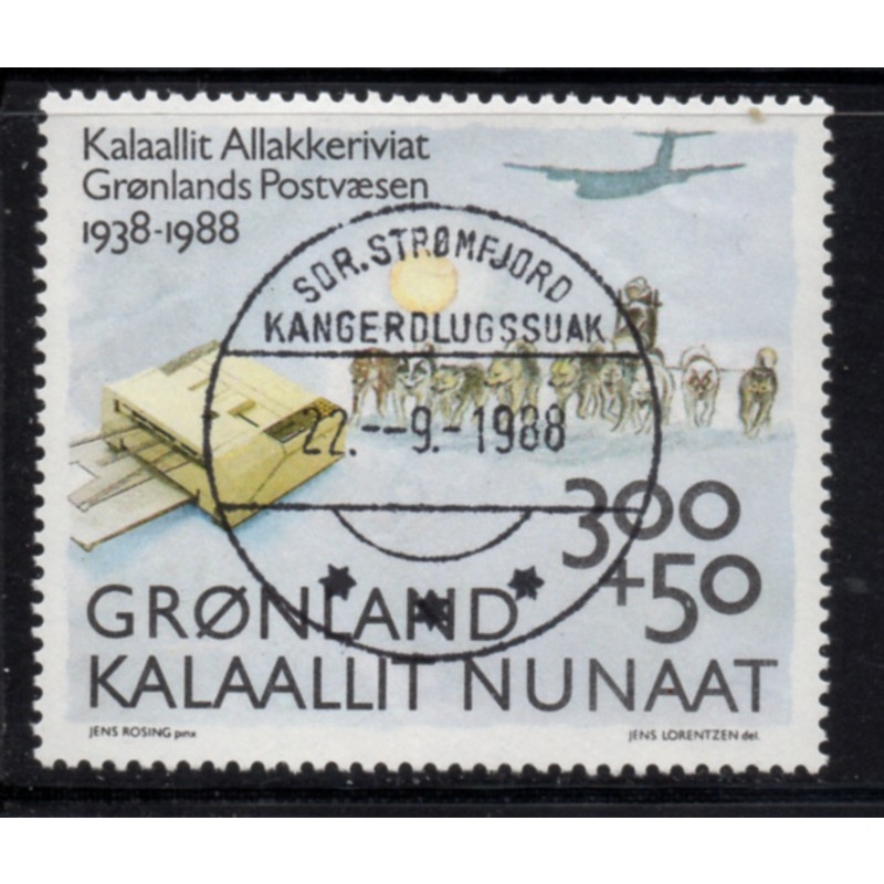 Greenland Sc B13 1988 Postal Artifacts  stamp used