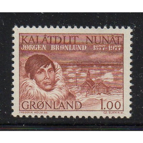 Greenland Sc 106 1977 Jorgen Bronlund stamp  mint NH