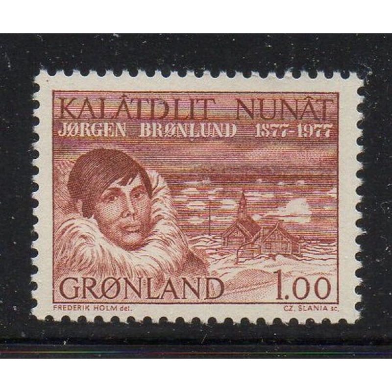 Greenland Sc 106 1977 Jorgen Bronlund stamp  mint NH