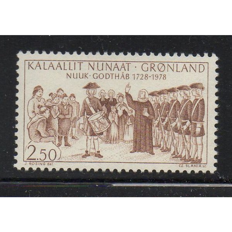 Greenland Sc 109 1978 Godthab Anniversary stamp  mint NH