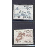 Greenland Sc 146-147 1981 hunting seals stamp set mint NH
