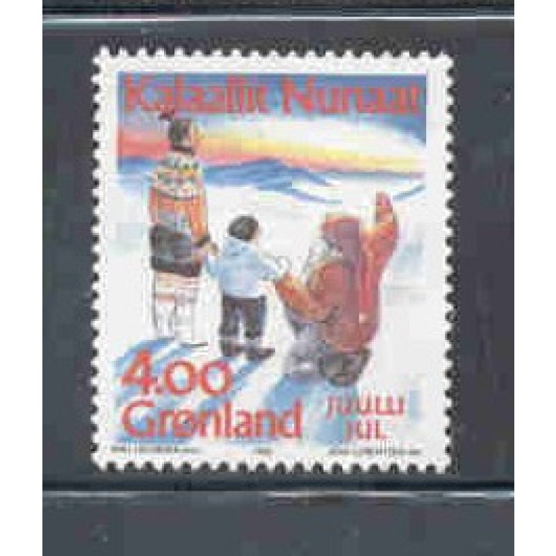 Greenland Sc 254 1992 Christmas stamp mint NH