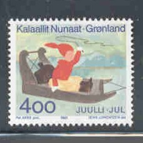 Greenland Sc 265 1993 Christmas stamp mint NH