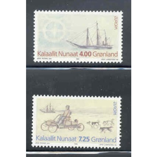Greenland Sc 268-9 1994 Europa Expedition stamp set mint NH