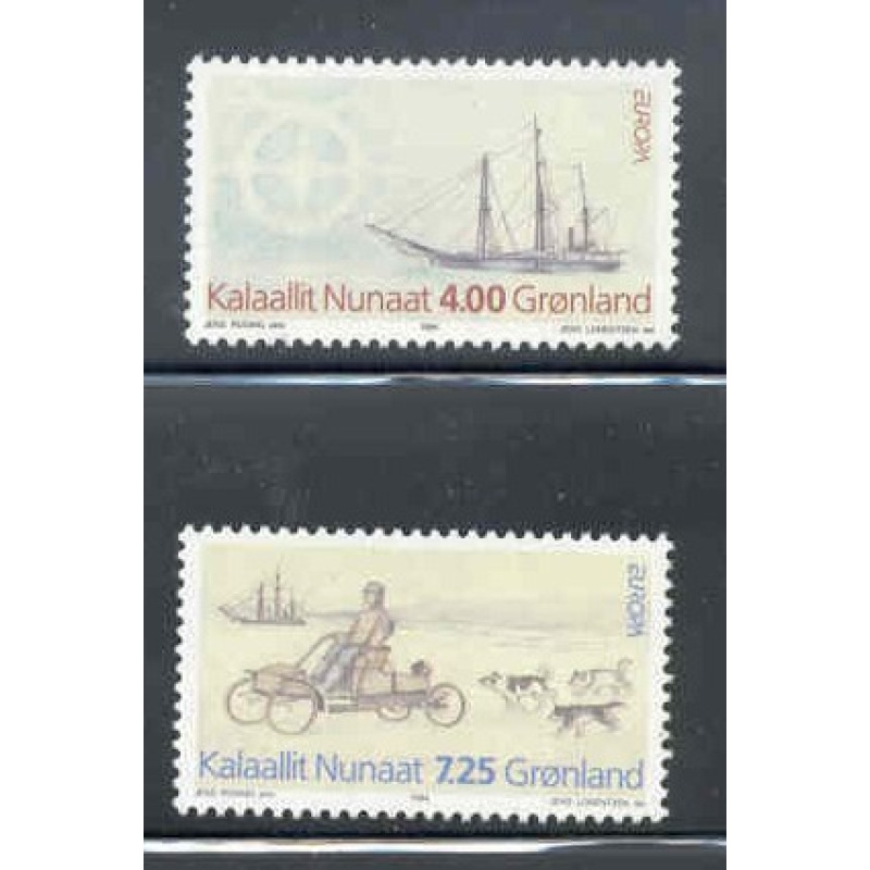 Greenland Sc 268-9 1994 Europa Expedition stamp set mint NH