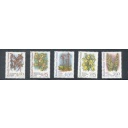 Greenland Sc 279-83 1995-96 Orchids stamp set mint NH