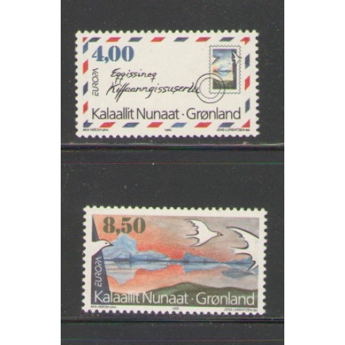 Greenland Sc 291-292 1995 Europa stamp set mint NH