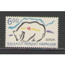 Greenland Sc 348 1999 Europa Polar Bear stamp mint NH