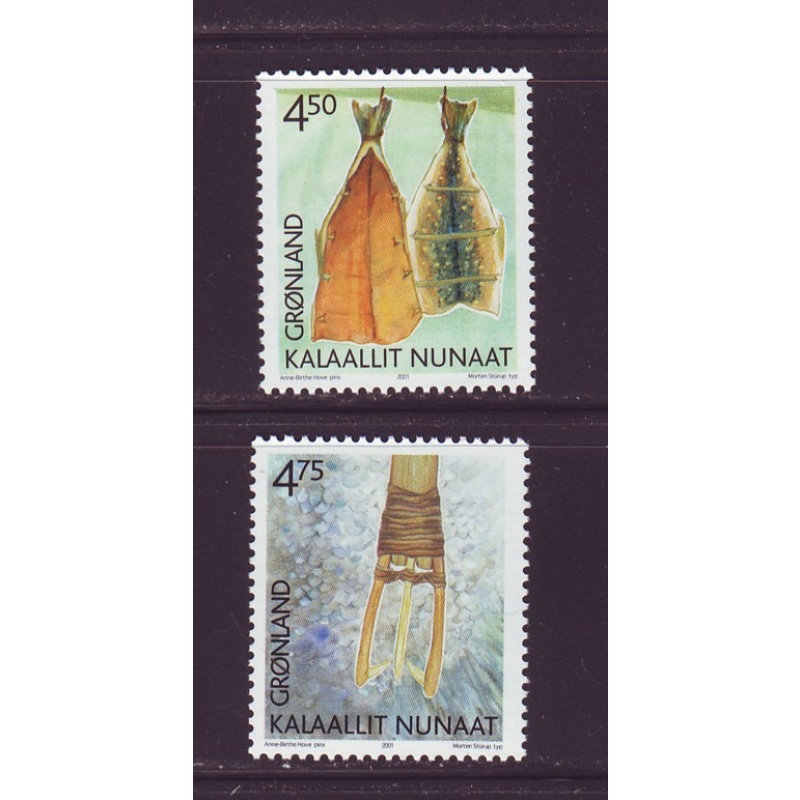 Greenland Sc 384-5 2001 Cultural Heritage stamp set mint NH