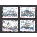 Greenland Sc 397-400 2002 Ships stamp set mint NH