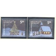 Greenland Sc  420-21  2003 Christmas stamp set mint NH