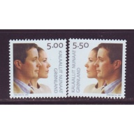 Greenland Sc  429-30  2004 Royal Wedding stamp set mint NH