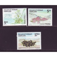 Greenland Sc  431-33  2004 Edible Plants stamp set mint NH