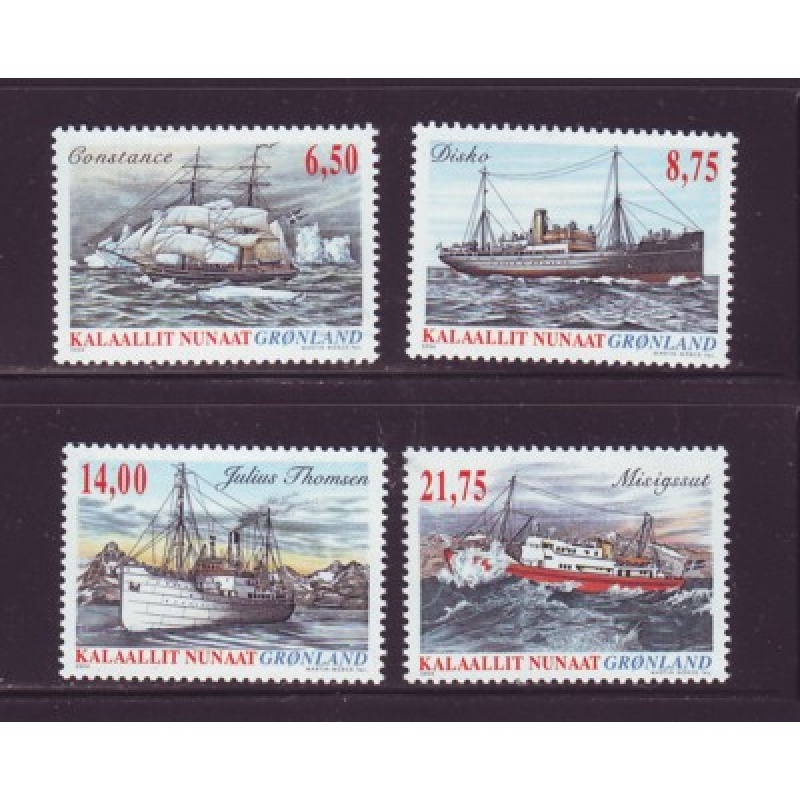 Greenland Sc  434-37  2004 Ships stamp set mint NH