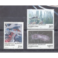 Greenland Sc 456-458  2005 Science stamp set mint NH