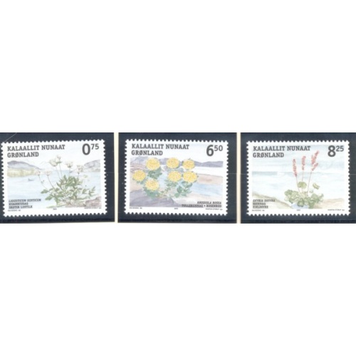 Greenland Sc 459-61  2005 Edible Plants stamp set mint NH