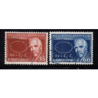 Greenland Sc 66-67 1963 Niels Bohr stamp set used