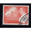 Greenland Sc 70 1969 70th Birthday Frederik IX stamp  used
