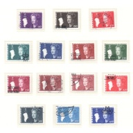 Greenland Sc 120-135 1980-1989 Queen Margrethe stamp set used
