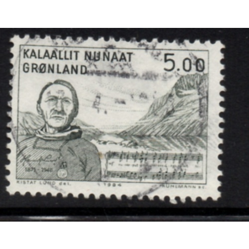 Greenland Sc 159 1984 Hnerik Lund, National Anthem, stamp used