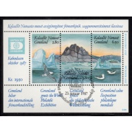 Greenland Sc 175 1987  HAFNIA '87 stamp show sheet used