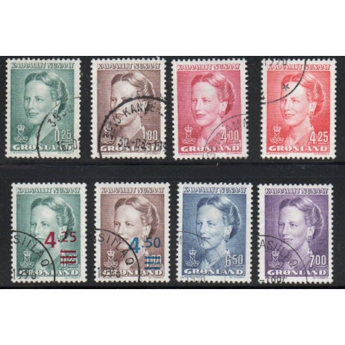 Greenland Sc 214-229 1990-1996 Queen Margrethe stamp set used